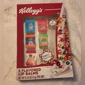 Kellogg's 5-Flavored Lip Balms Set NWT
